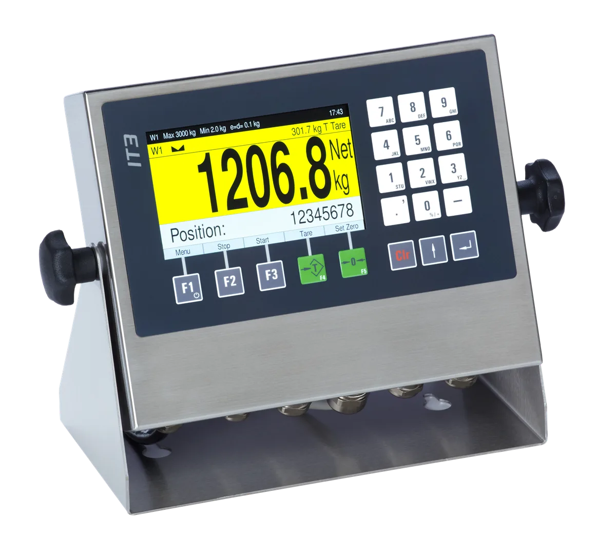 SysTec IT3 weighing indicator with keypad